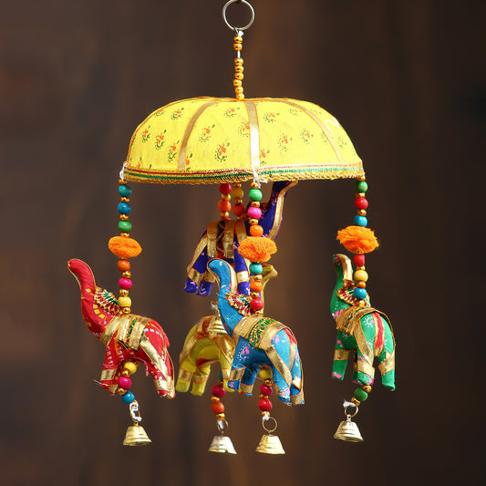 Handcrafted Decorative Elephant Wall/Door/Window Hanging Bells