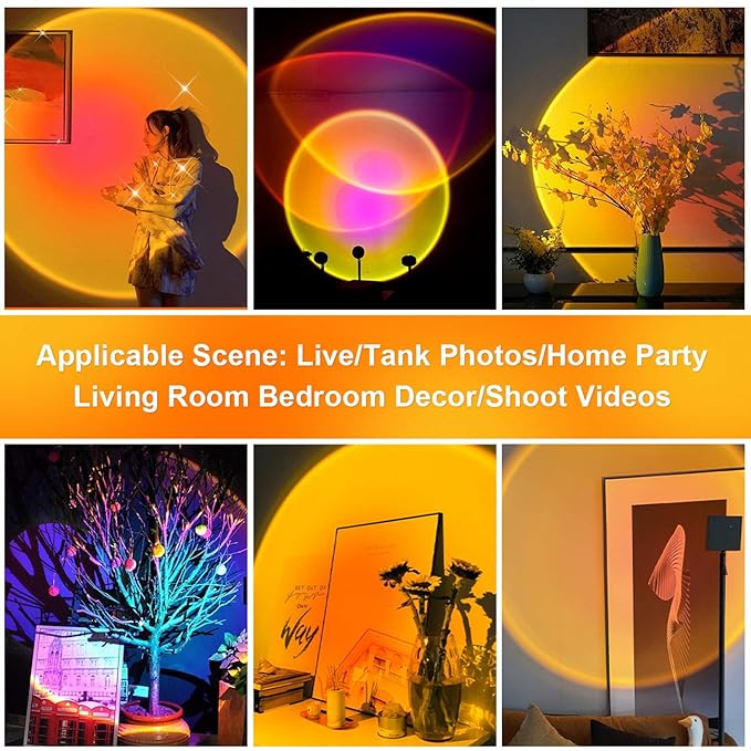 Sunset Projection Lamp Rainbow Night Light