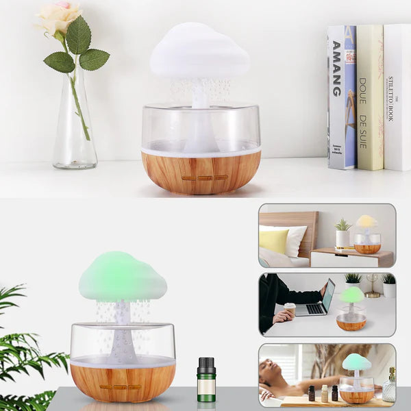 Raining Cloud Night Light Micro Humidifier Diffuser